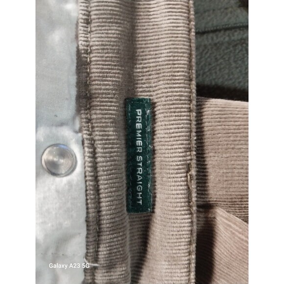 LRL Lauren Ralph Lauren Premier Straight Corduroy Women's 10 Medium Taupe Brown - Picture 6 of 7